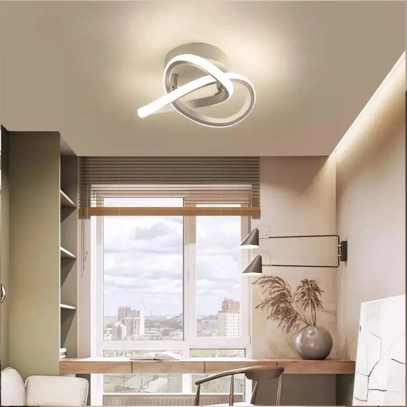 Lustra LED VERTEX Flow 24W, Diametru 25cm, lumina Rece/Calda/Neutra, Alb-2