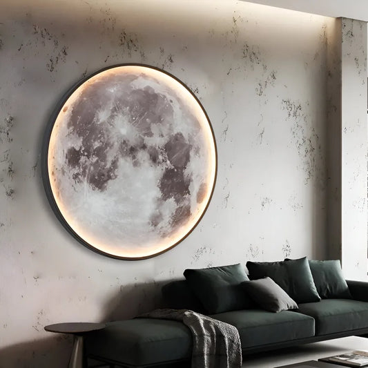 Aplica LED Decorativa Luna 45W Diametru 80CM 3000/4000/6000K - La Cucu