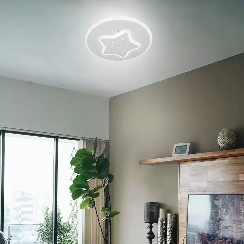 Lustra LED HEATH STEA, 30W, Diametru 20cm, lumina Neutra, Alb-1