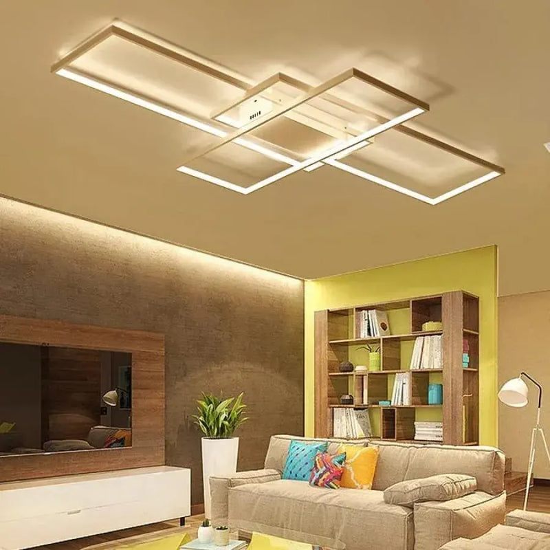 Lustra LED cu telecomanda LANDYN 78W, lumina Rece/Calda/Neutra, Dimabila, Alb-4