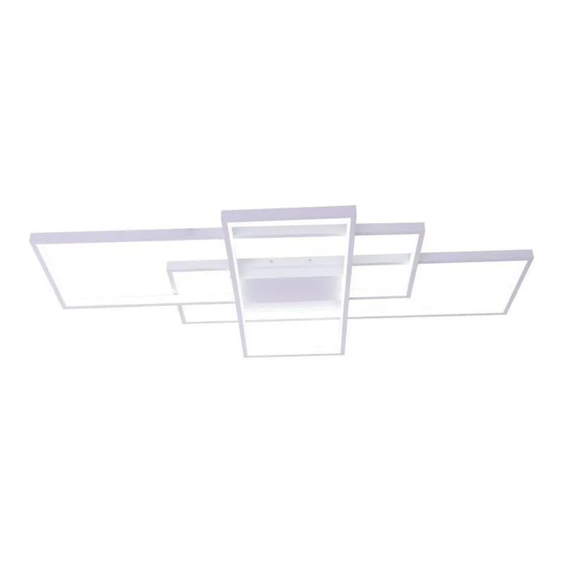 Lustra LED cu telecomanda LANDEN 84W, 3 Elemente, lumina Rece/Calda/Neutra, Dimabila, Alb-4