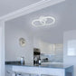 Lustra LED cu telecomanda BETTY 27W, 2 Cercuri, lumina Rece/Calda/Neutra, Dimabila, Alb