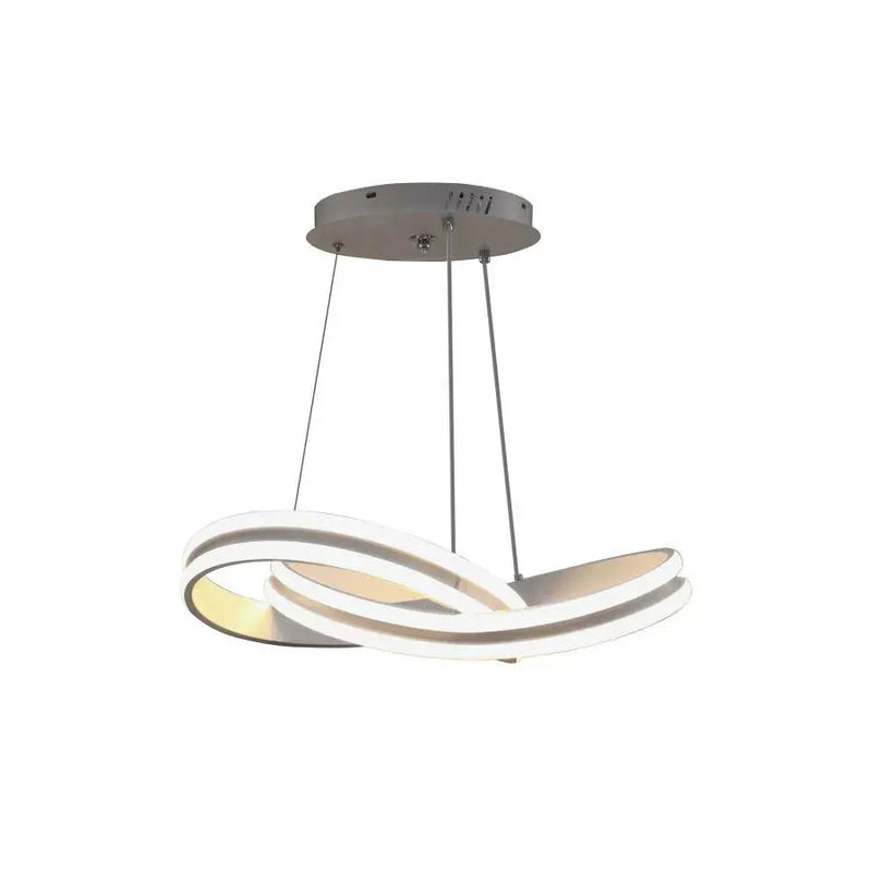 Lustra LED suspendata cu telecomanda INFINITY LOOP 120W, lumina Rece/Calda/Neutra, Dimabila, Alb, Inaltime Reglabila-2