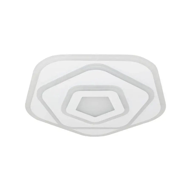 Lustra LED cu telecomanda PENTAGON 59W, 40cm, lumina Rece/Calda/Neutra, Alb-2