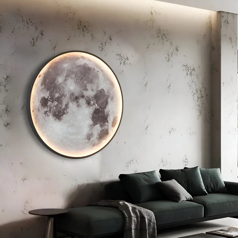 Aplica LED Decorativa Luna 34W Diametru 50CM Lumina Calda Neutra Rece 3000/4000/6000K-5