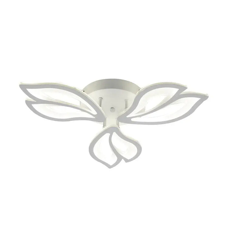 Lustra LED cu telecomanda LILY 40W, 3 Elemente, lumina Rece/Calda/Neutra, Dimabila, Alb-5
