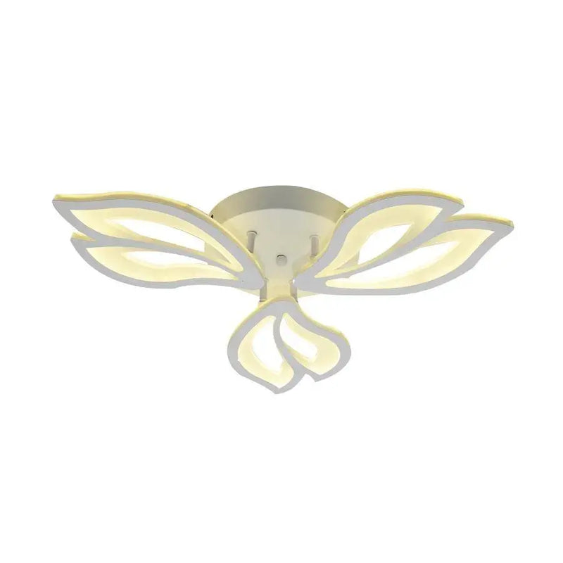 Lustra LED cu telecomanda LILY 40W, 3 Elemente, lumina Rece/Calda/Neutra, Dimabila, Alb-4