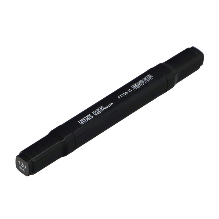 Marker permanent gros negru cu 2 varfuri Faster Tools