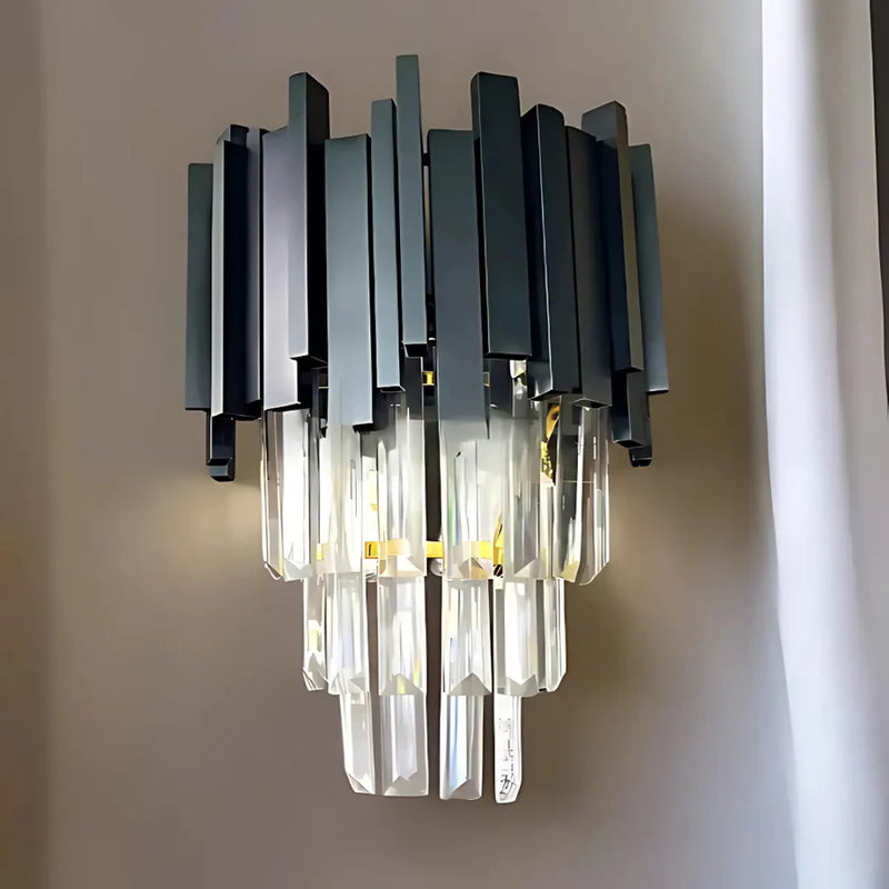 Aplica Candelabru Cristal BLOIS Piccolo, 2xE14, Negru-3