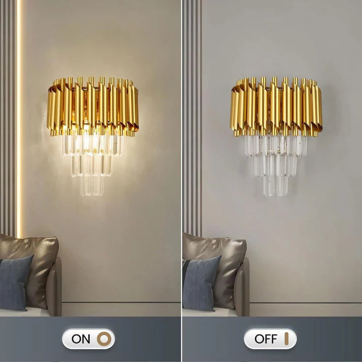 Aplica Candelabru Cristal VERSAILLES Piccolo, 2xE14, Auriu-3