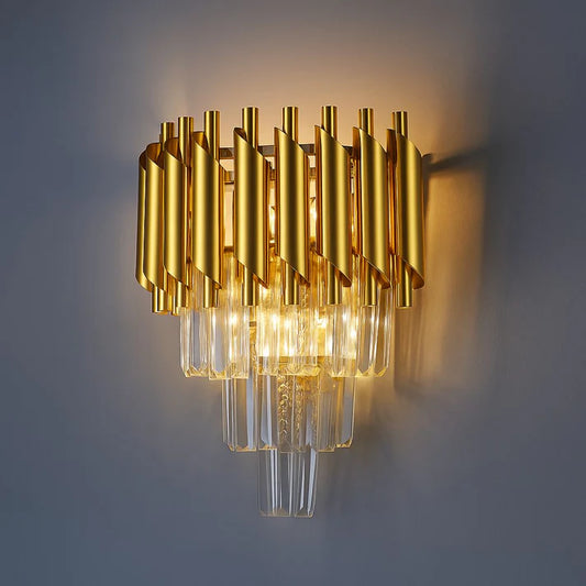 Aplica Candelabru Cristal VERSAILLES Piccolo, 2xE14, Auriu