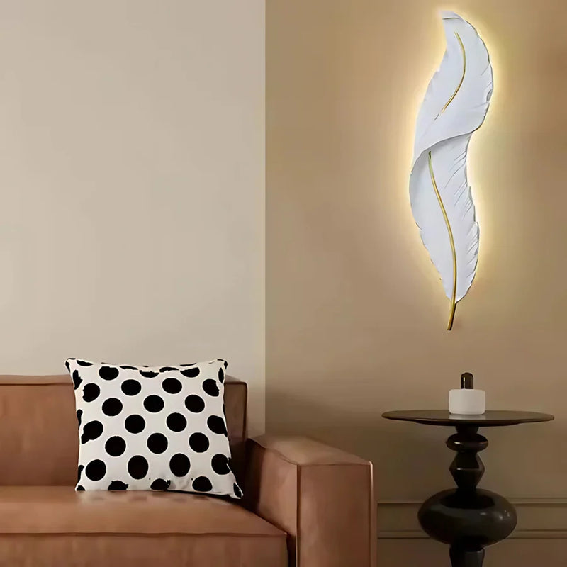 Aplica LED, Pena Decorativa 65CM 27W Lumina Rece/Calda/Neutra Alb Auriu-5
