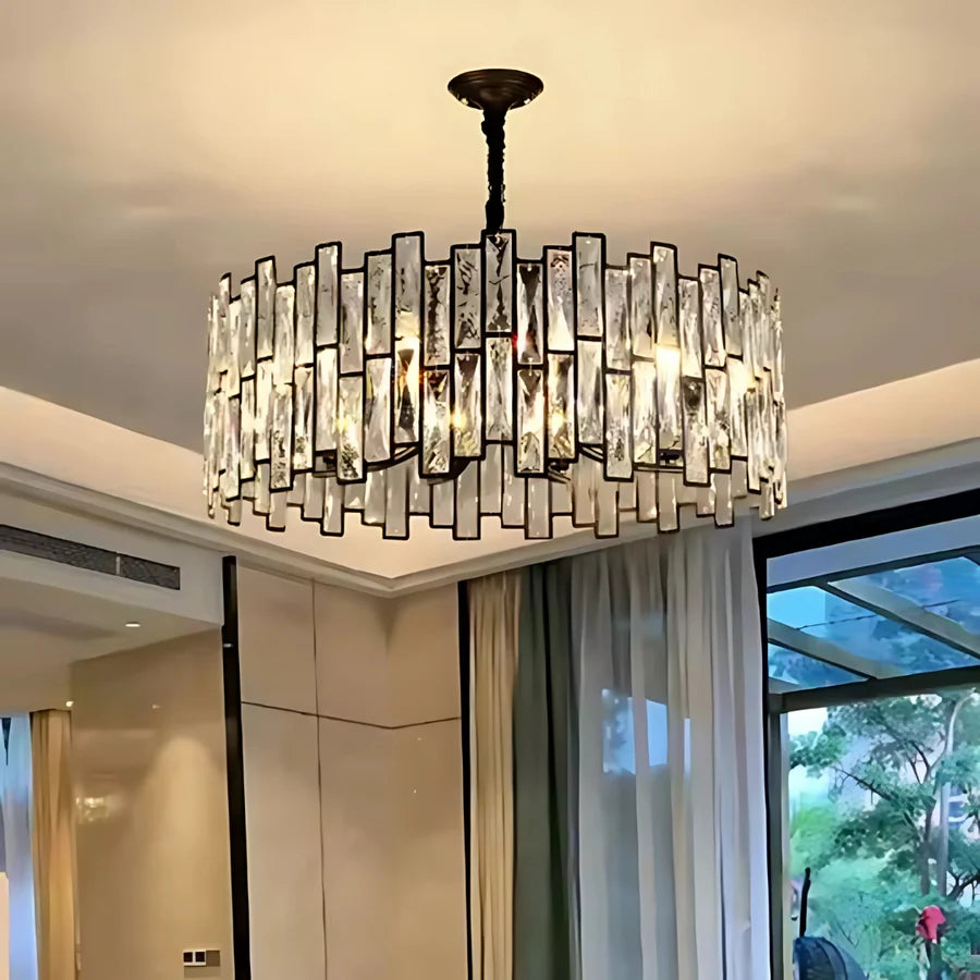 Candelabru Cristal AURUM Petito 3xE14, Diametru 30cm, Inaltime 28cm, Auriu Lucios, Inaltime Reglabila, Design Elegant