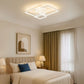 Lustra LED cu telecomanda ZOE, 60W, 3 Patrate, lumina Rece/Calda/Neutra, Dimabila, Alb