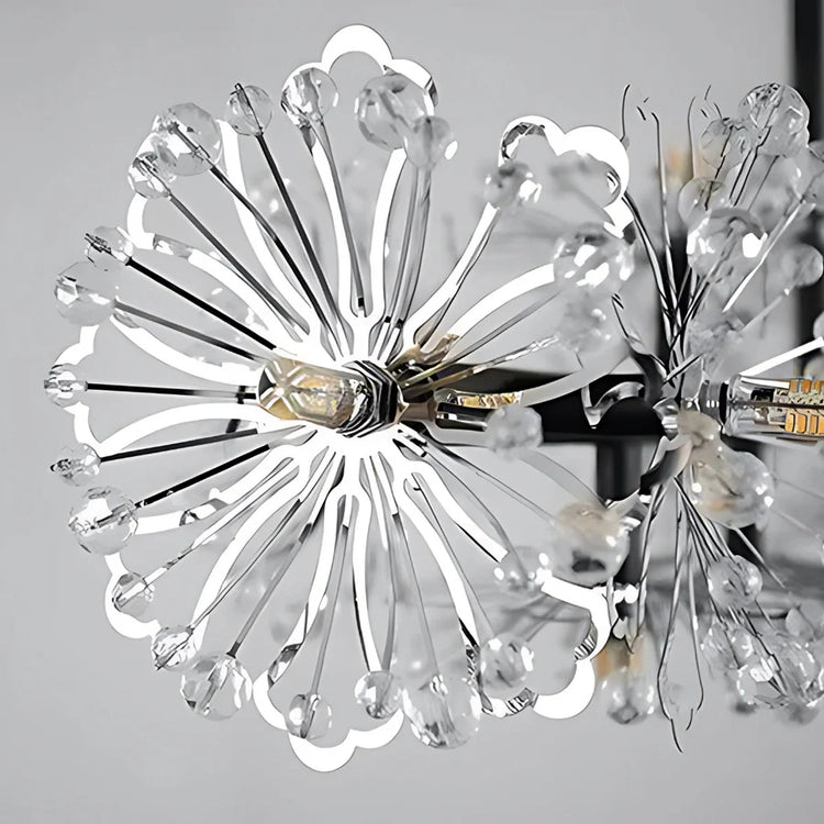 Candelabru Cristal PETERHOF Magno, Diametru 62cm, 25XG4, Negru, Inaltime Reglabila