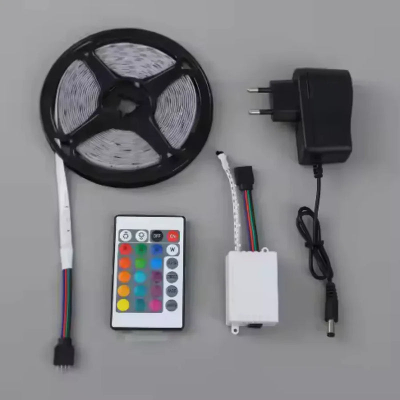 Kit Banda LED 2835 cu telecomanda, RGB, 10W/m, 5m, IP44-2