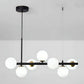 Lustra moderna LOFT Pavilion, 7x G9, Negru, Metal, Inaltime Reglabila