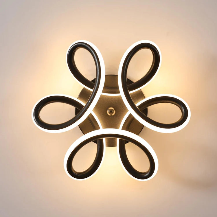 Lustra LED VERTEX HELIX, 15W, lumina Rece/Calda/Neutra, Negru