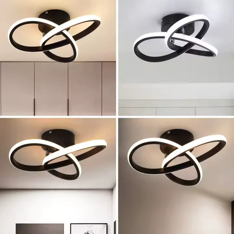 Lustra LED VERTEX Infinitum 13W, Lumina Rece/Calda/Neutra, Negru
