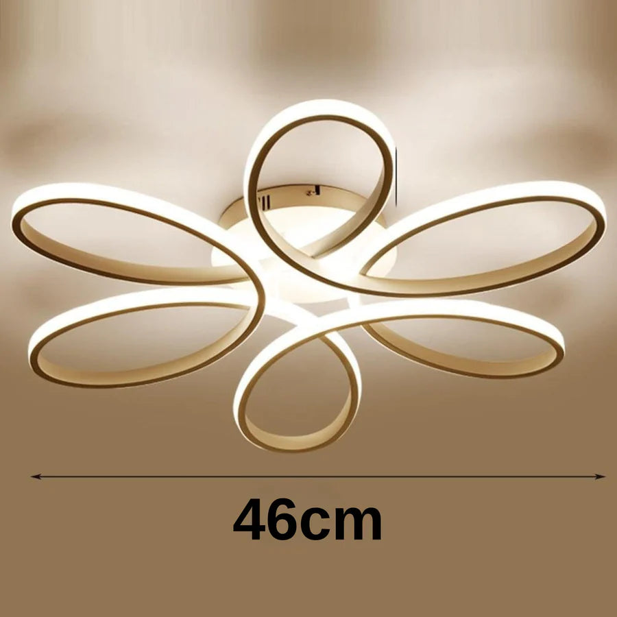 Lustra LED cu telecomanda ELIZA, 65W, lumina Rece/Calda/Neutra, Dimabila, Alb