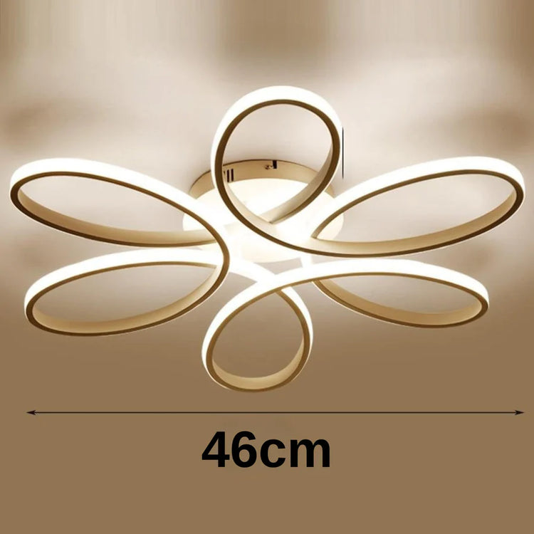 Lustra LED cu telecomanda ELIZA, 65W, lumina Rece/Calda/Neutra, Dimabila, Alb