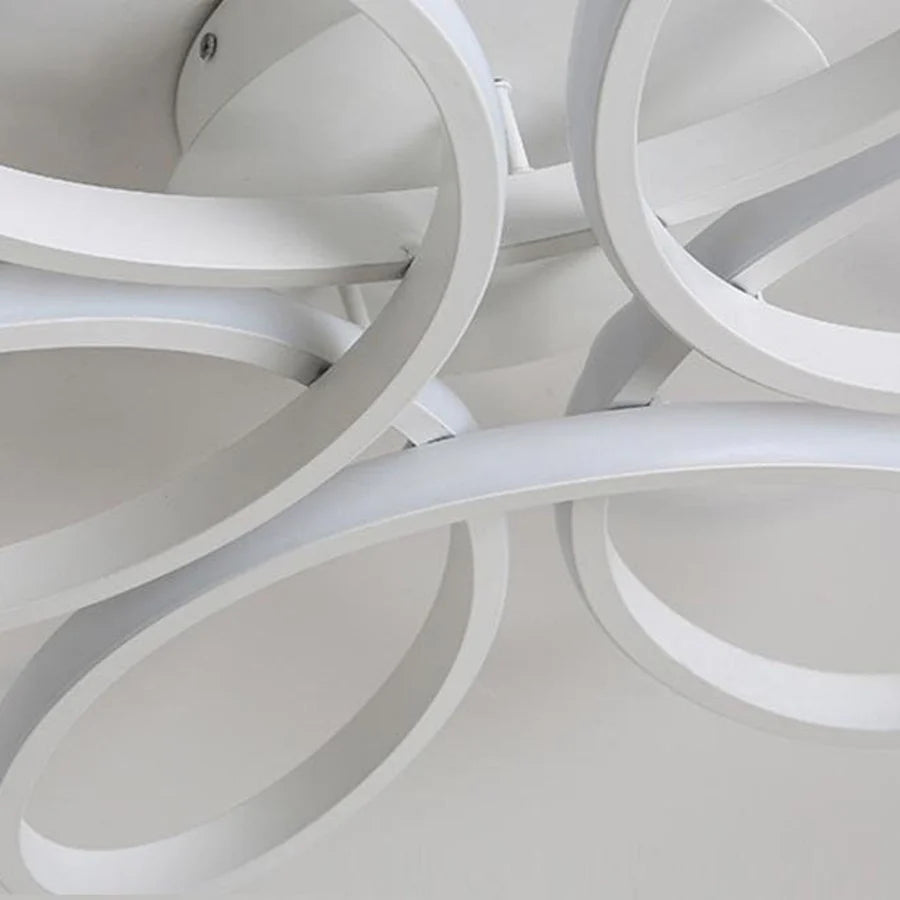 Lustra LED cu telecomanda ELIZA, 65W, lumina Rece/Calda/Neutra, Dimabila, Alb