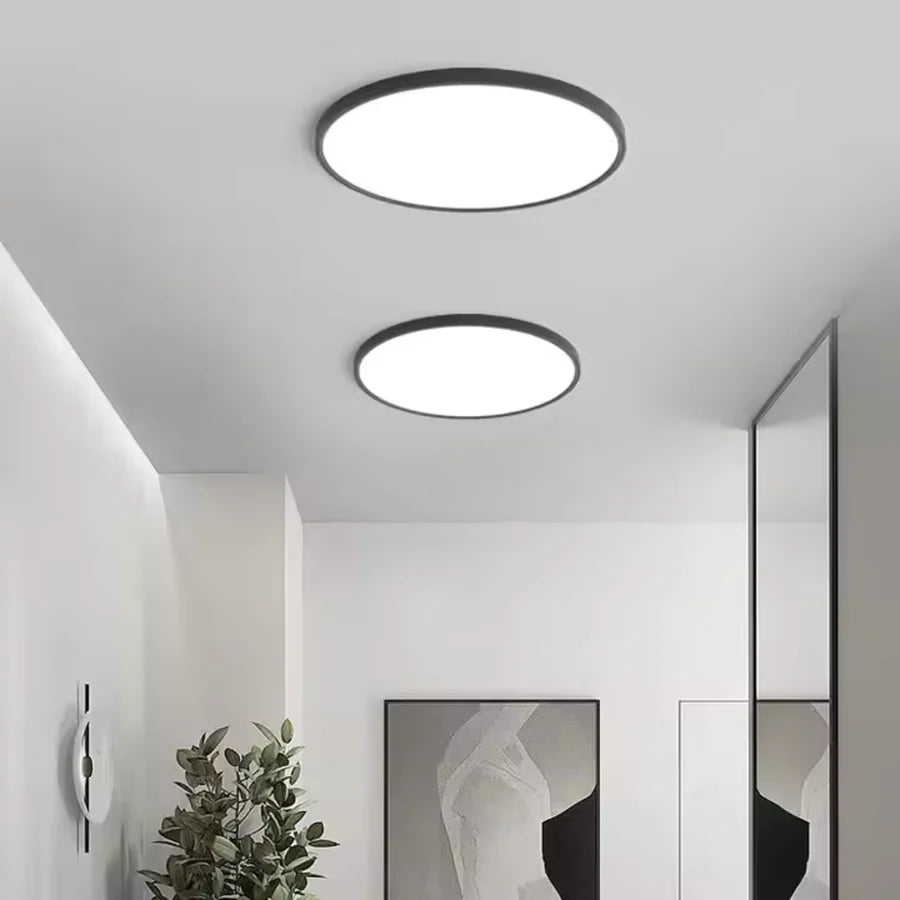 Plafoniera LED SOLIS 37cm 33W Lumina Neutra Negru