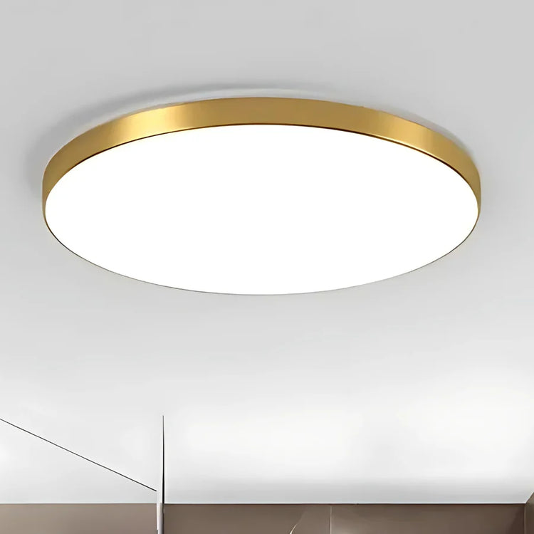 Plafoniera LED SOLIS 37cm 33W Lumina Neutra Auriu