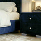 Noptiera tapitata Cozy cu 2 sertare 45x45x45cm