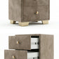 Noptiera tapitata Cozy cu 2 sertare 45x45x45cm