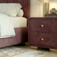 Noptiera tapitata Cozy cu 2 sertare 45x45x45cm