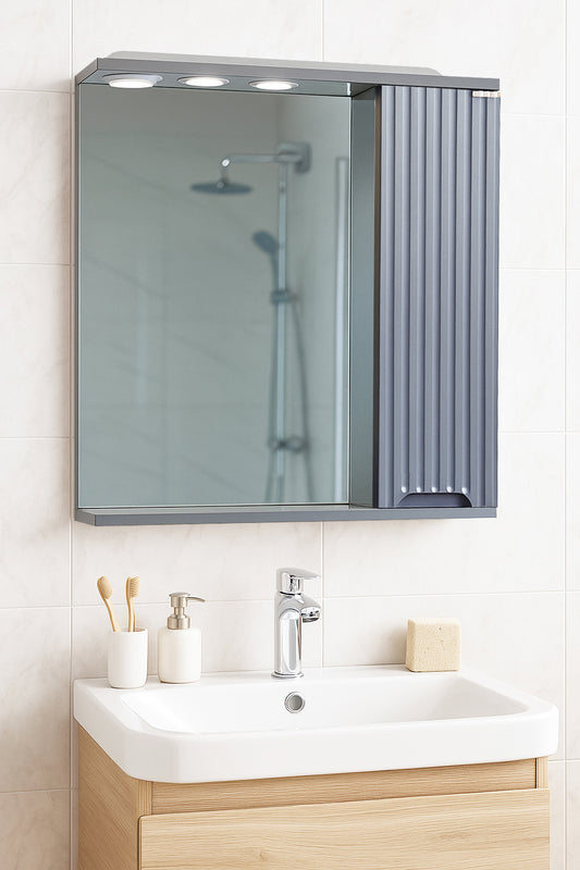 Oglindă MDF, Seria 033, 60cm, Antracit
