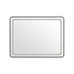 OGLINDA BAIE LED DREPTUNGHIULARA 80X60CM RAMA NEGRU MAT