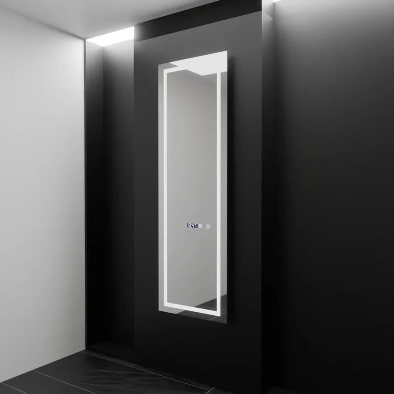 Oglinda LED Rectangulara, 45x140cm, Giulia Senzor Radar Marcello, Sistem Dezaburire, Ceas & Termometru, Dimabila, Dressing Couture-1
