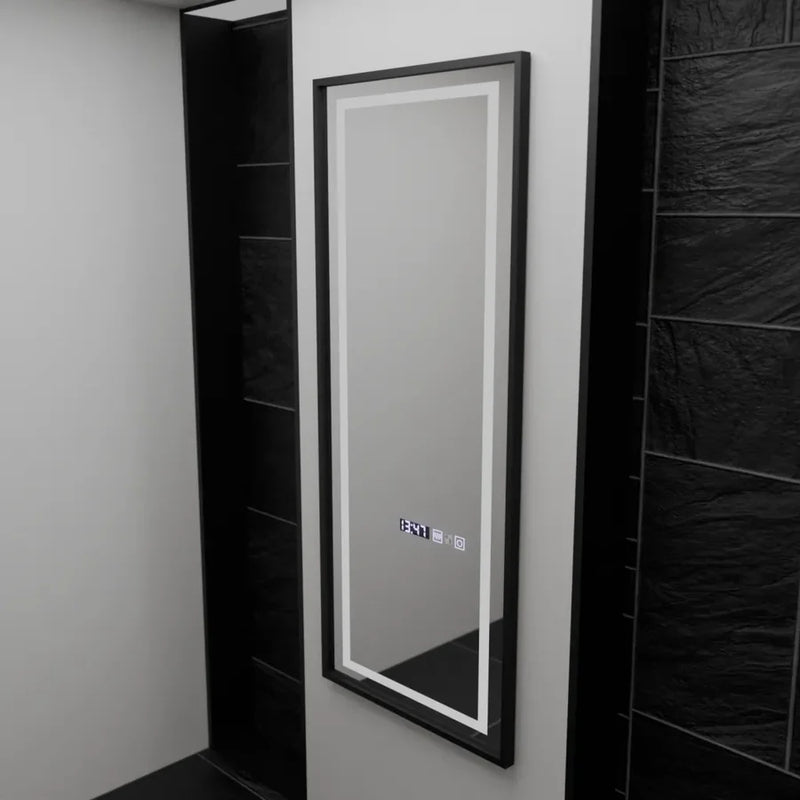 Oglinda LED Rectangula, 60x150cm, Bianca Senzor Radar Marcello, Sistem Dezaburire, Ceas & Termometru, Dimabila, Dressing Couture-1