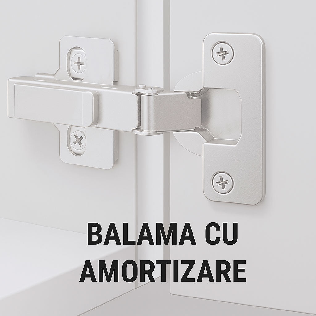 SERIA 886 - MOBILIER BAIE 60CM MDF ALB+LAVOAR GRANIT DUBAI