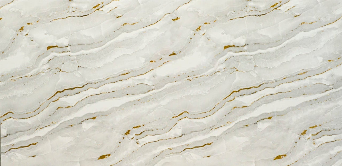P2 GRI/GOLD - Panou Imitatie Marmura 244x120cm
