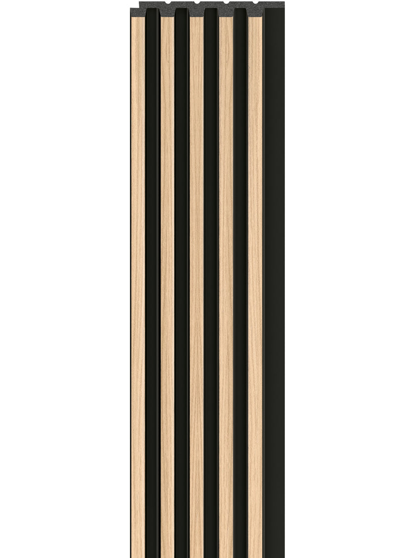 Panou riflaj LINERIO S-LINE NATURAL BLACK STRIPES 2650 x 122 x 12 mm-1