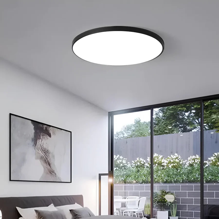 Plafoniera LED SOLIS 37cm 33W Lumina Neutra Negru
