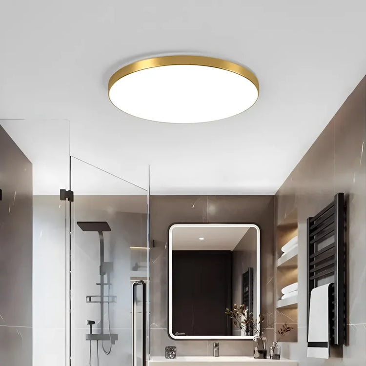 Plafoniera LED SOLIS 37cm 33W Lumina Neutra Auriu