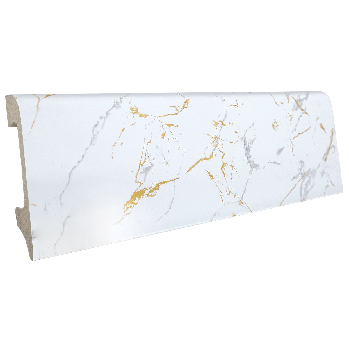 Plinta colorata polimer White Calacatta 80x14x2000mm Q24129