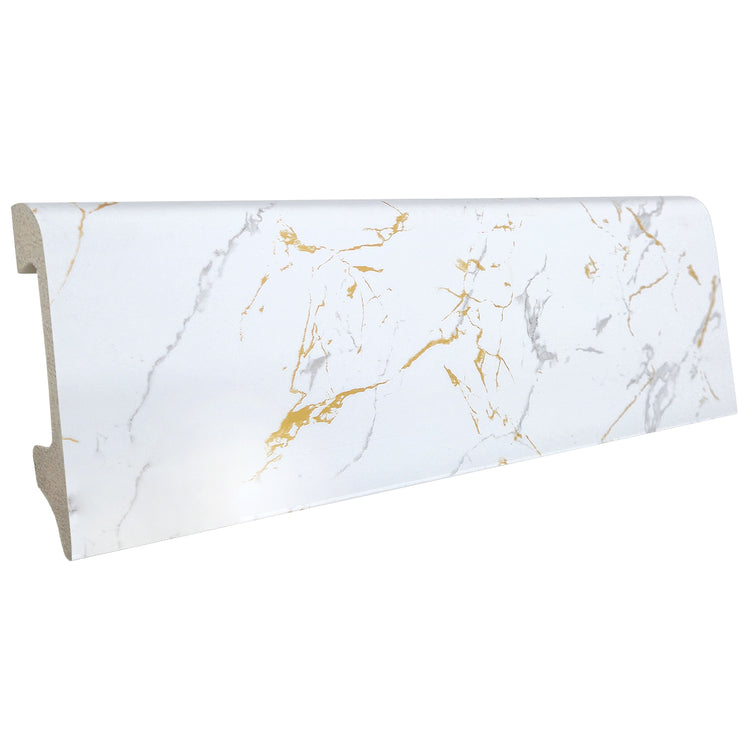 Plinta colorata polimer White Calacatta 80x14x2000mm Q24129