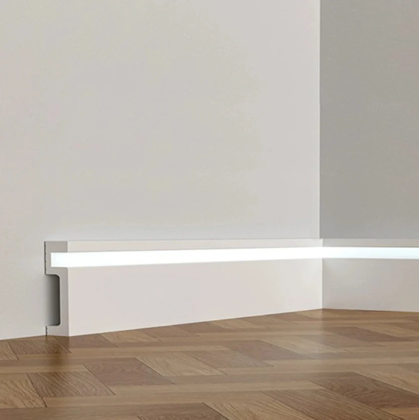 Plinta LED alb polimer 100x20x2000 am-11