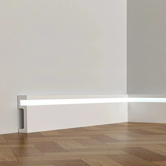 Plinta LED alb polimer 100x20x2000 am-11