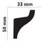 L60HD - Profil polistiren 50x50mm 2m