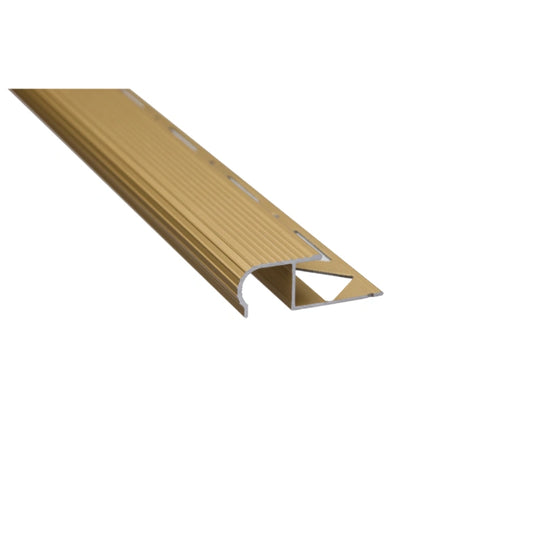 PROFIL TREAPTA ALUMINIU SEMIROTUND S81 250 cm A2 - Auriu
