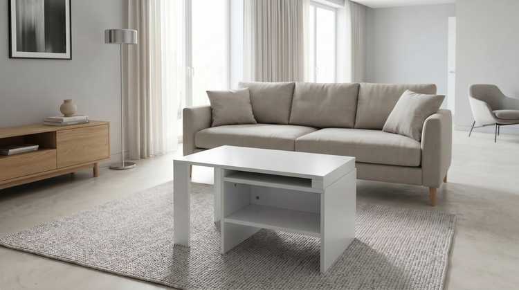 Masa cafea HT-196, 100x60x42 cm, stejar, MDF