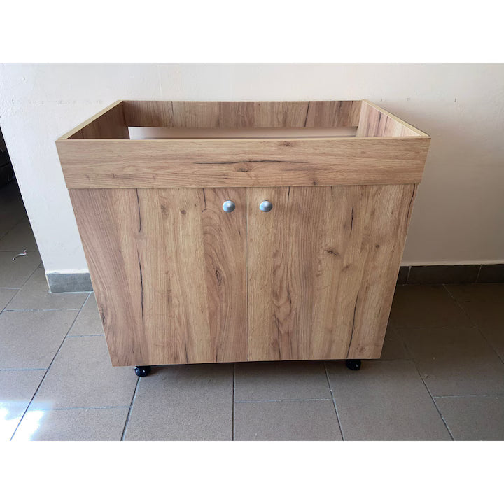 Masca bucatarie 80 cm x 50 cm x 80 cm, stejar-sonoma, doua usi, pal