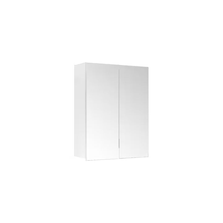 Oglinda dulapior Savini Due, 2 usi, alb lucios, 60x72x16cm
