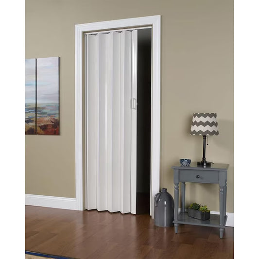 Usa plianta Tempo Line, 80x200cm, alb cu insertii gri